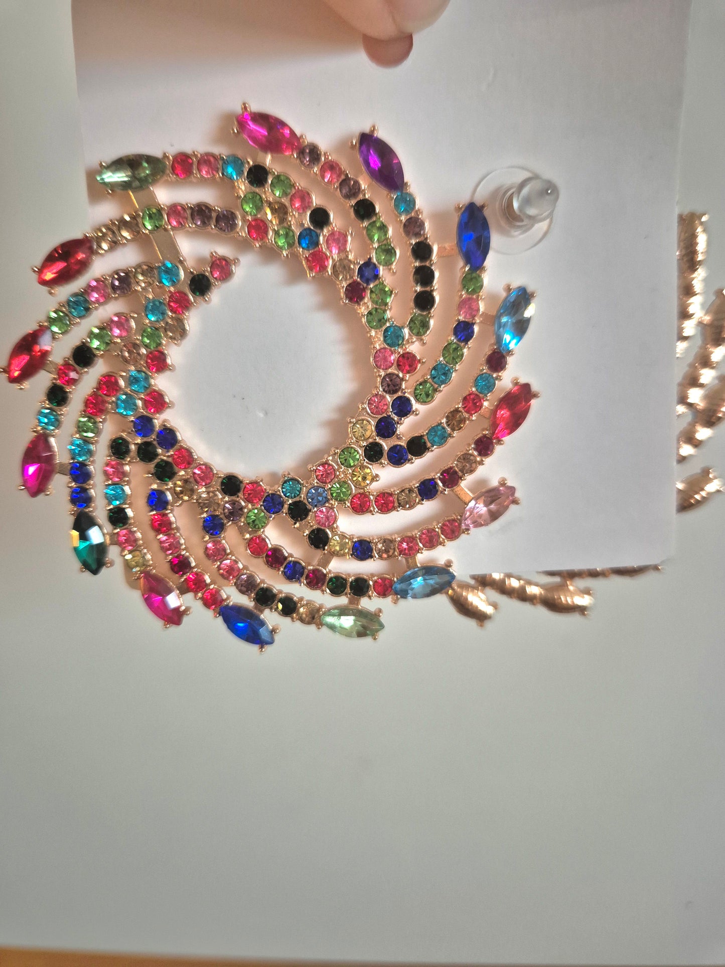 Prism Galaxy Burst Statement Multicolour Earrings