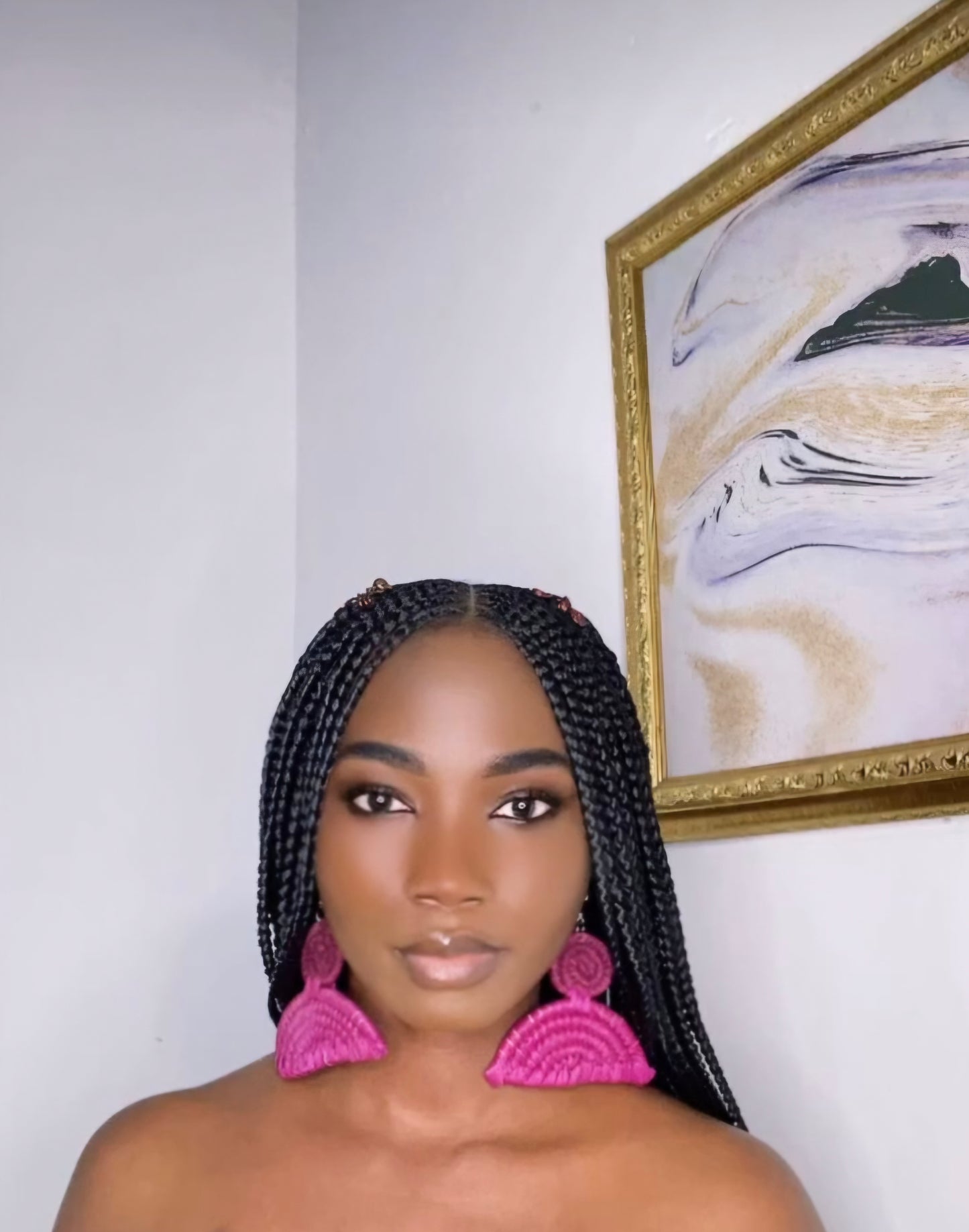 Aurora Fan Drops – Handwoven Statement Earrings