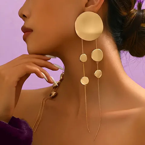 Modern Chic Geometric Dangle Earrings
