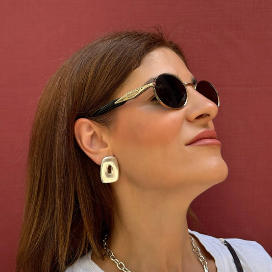 Handcrafted Sculpted Glow Earrings