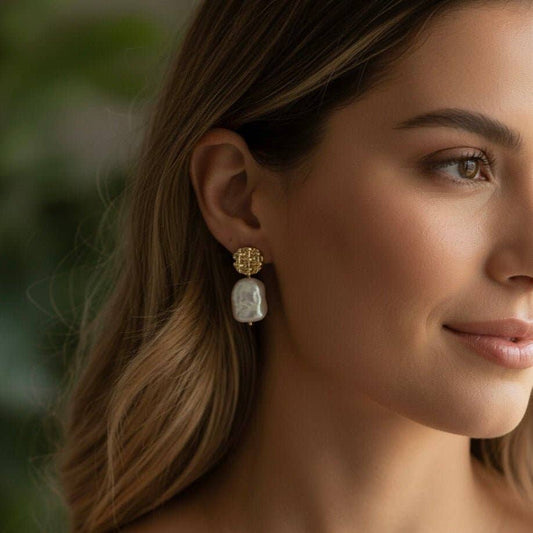 Arya Pearl Drop Earrings