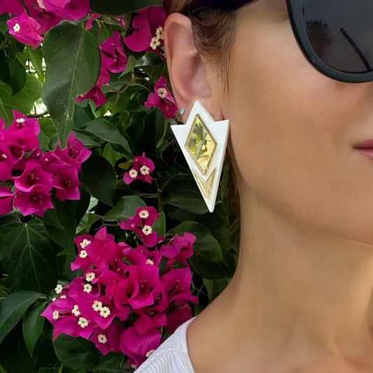 Alurelle Geometric Clip-On Earrings