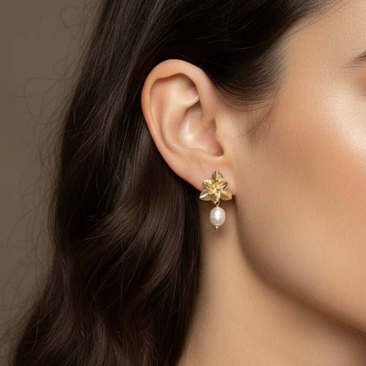 Amarilis Pearl Bloom Earrings